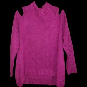 Teen Bell Cold Shoulder Hot Pink Sweater Size 2X